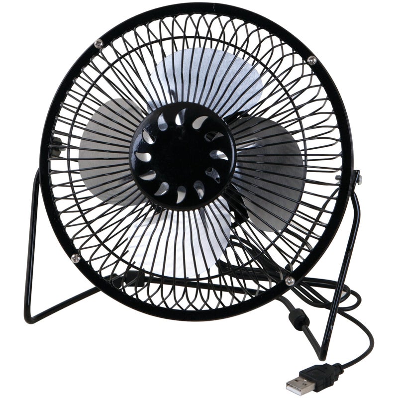 Performance Tool W1663 6-Inch Blade (Powerful Airflow, Low Noise, Metal Design, USB Powered, Personal Table Fan, Mini Cooling Fan, Small Desk Fan, Quiet Office Fan), 1 Pack - Image 1
